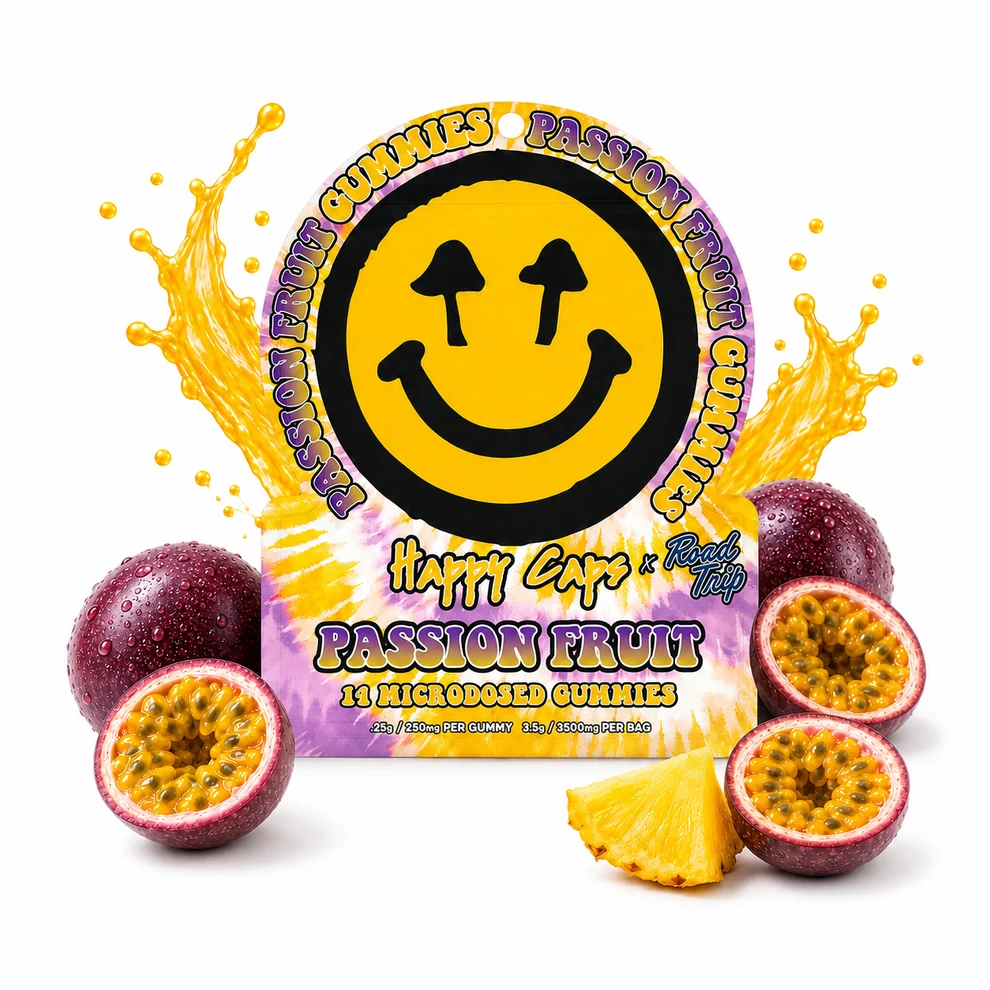 Happy Caps & Road Trip Microdosed Mushroom Gummies - Image 3
